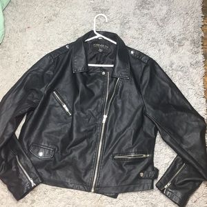Forever 21 plus size leather jacket